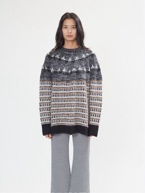 Rachel Comey Bernardo Alpaca Blend Sweater Oversized Long Knit Size Medium